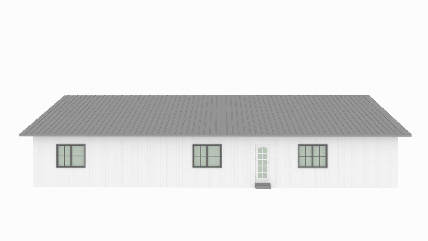 PL-61708-C Colby Barndominium House Plan