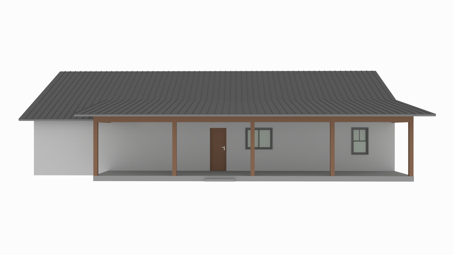 PL-62001-G Barndominium House Plan