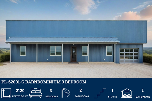 PL-62001-G Barndominium House Plan