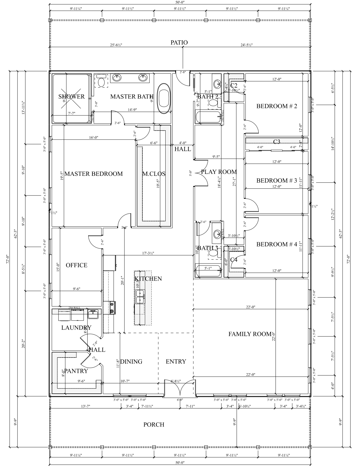 PL-62205 Whiting Barndominium House Plan