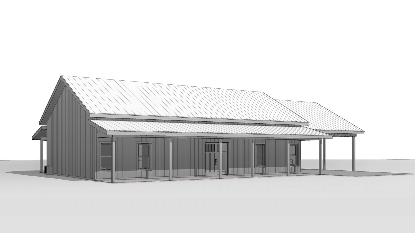 PL-62301-A Anna Barndominium House Plan