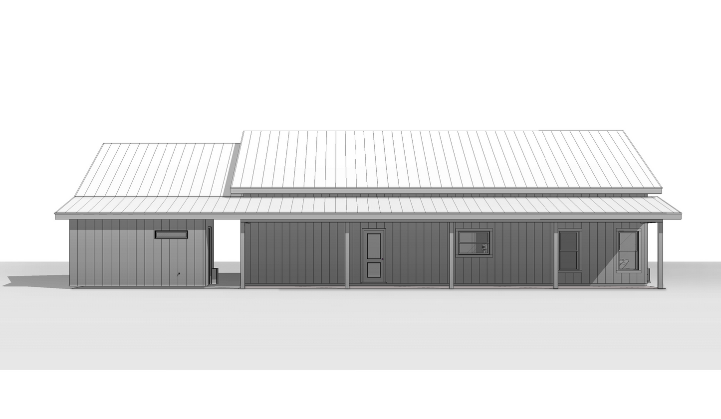 PL-62301-A Anna Barndominium House Plan