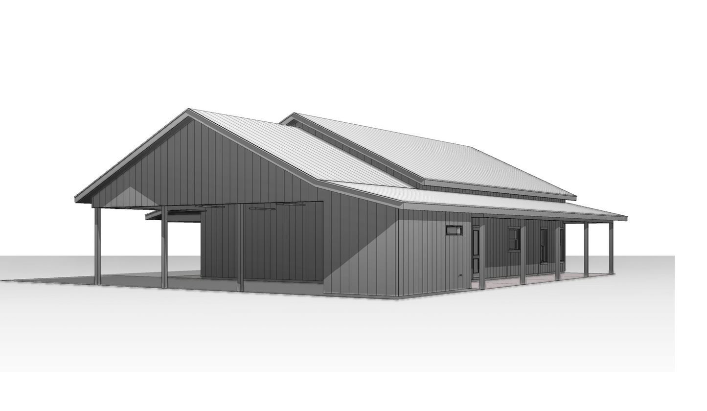 PL-62301-A Anna Barndominium House Plan