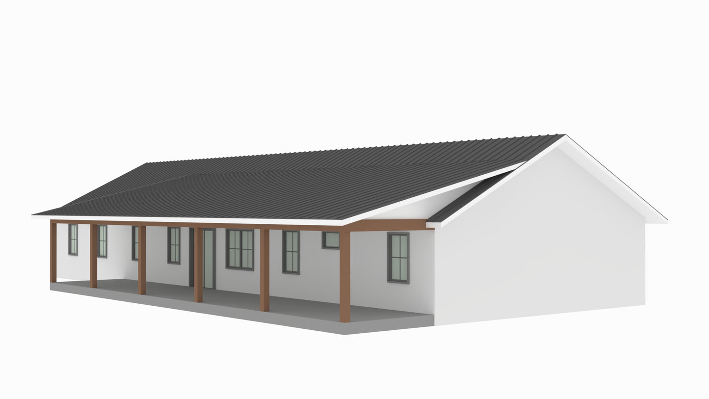 PL-62312-D Devin Barndominium House Plan