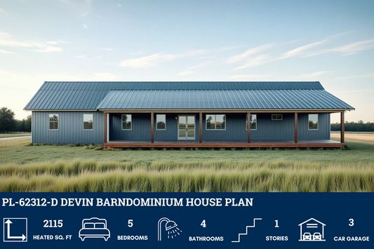 PL-62312-D Devin Barndominium House Plan
