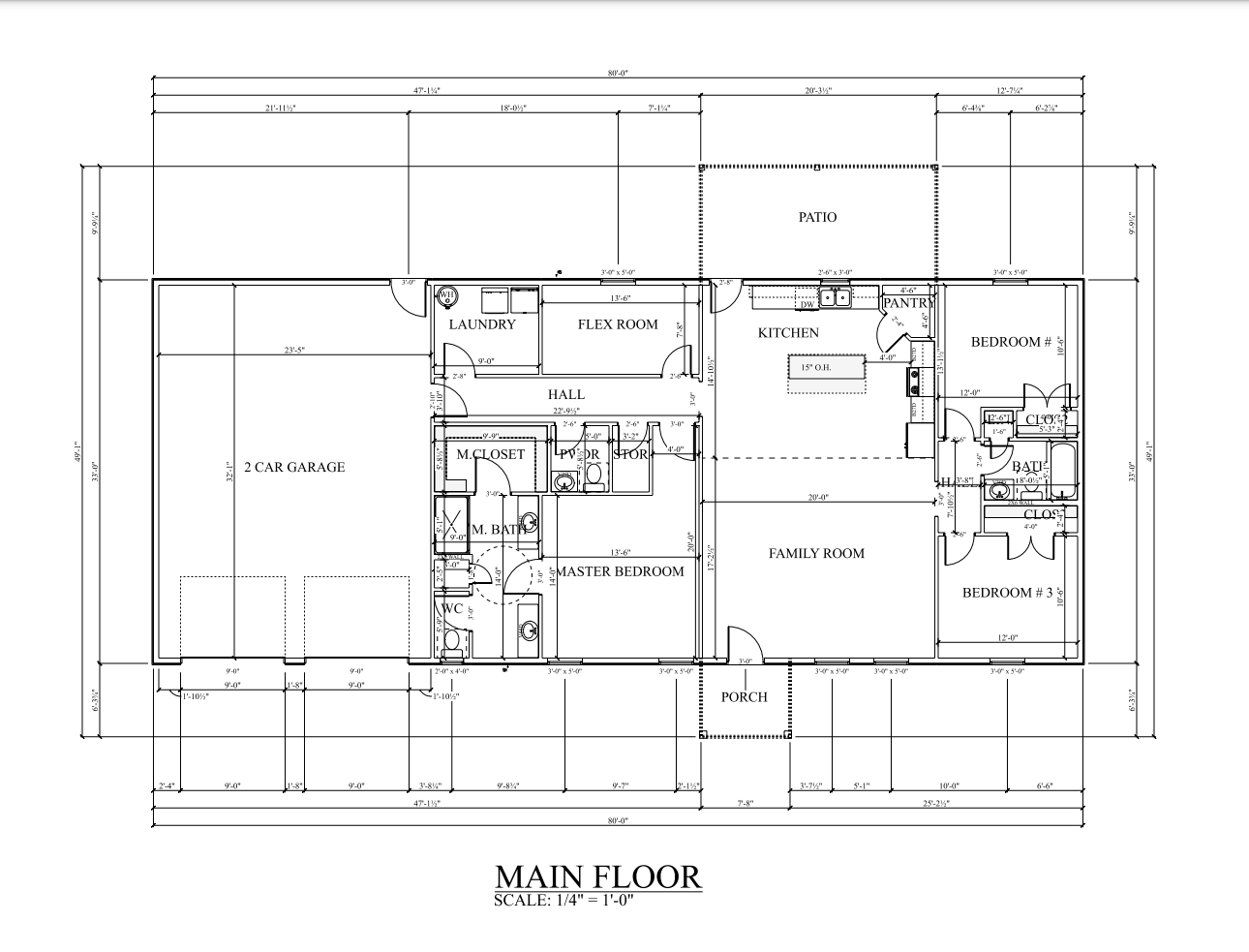 PL-62313 Dalton Barndominium House Plans