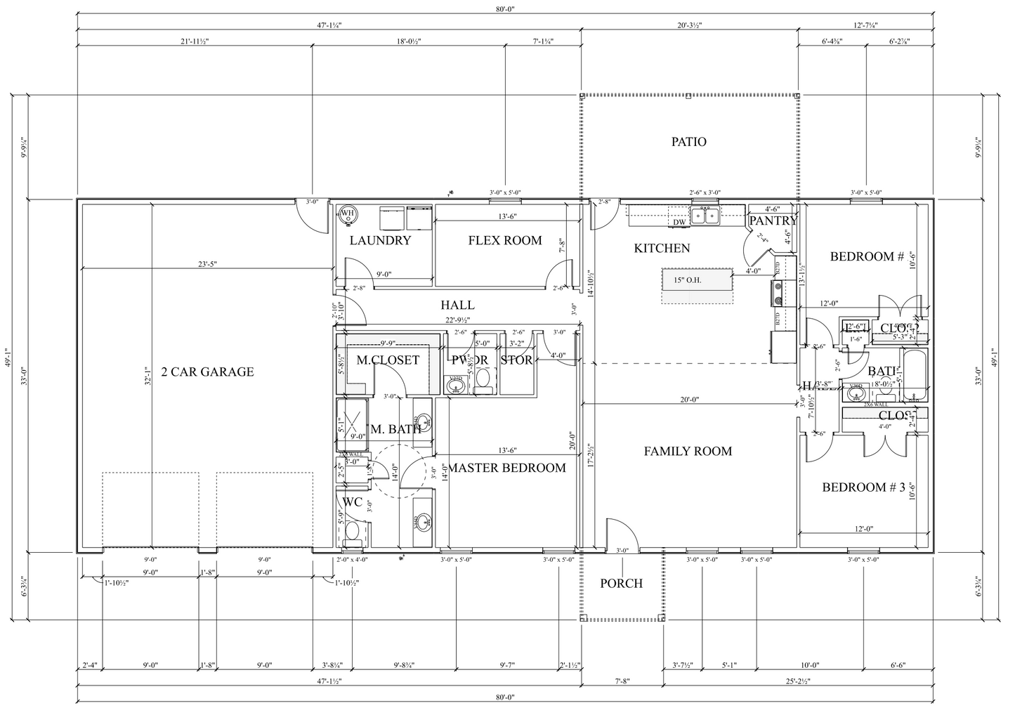 PL-62313 Dalton Barndominium House Plans