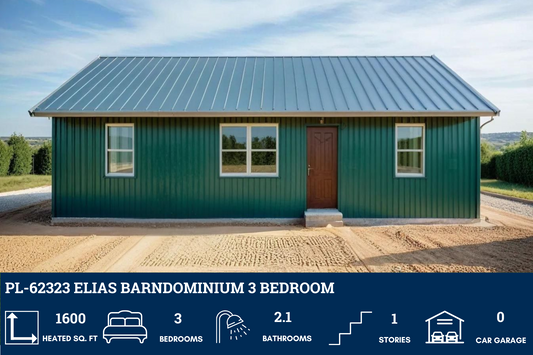 PL-62323 Elias Barndominium House Plan