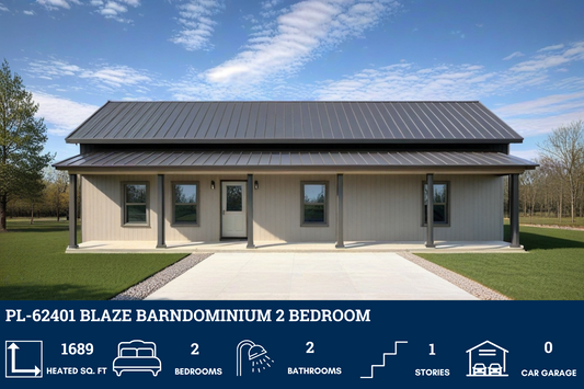 PL-62401 Blaze Barndominium House Plan