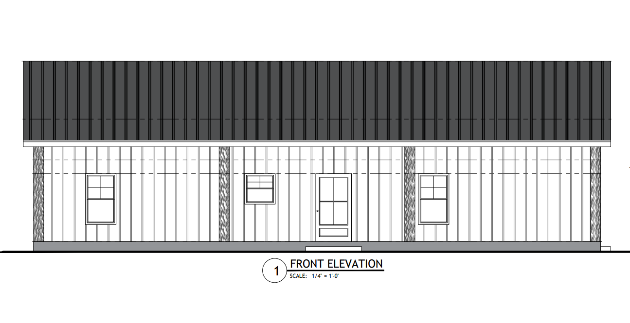 elevation of cea at theodore talbert blog Images High... PL-62413 Theodore Barndominium House Plan – Barndominium Plans
