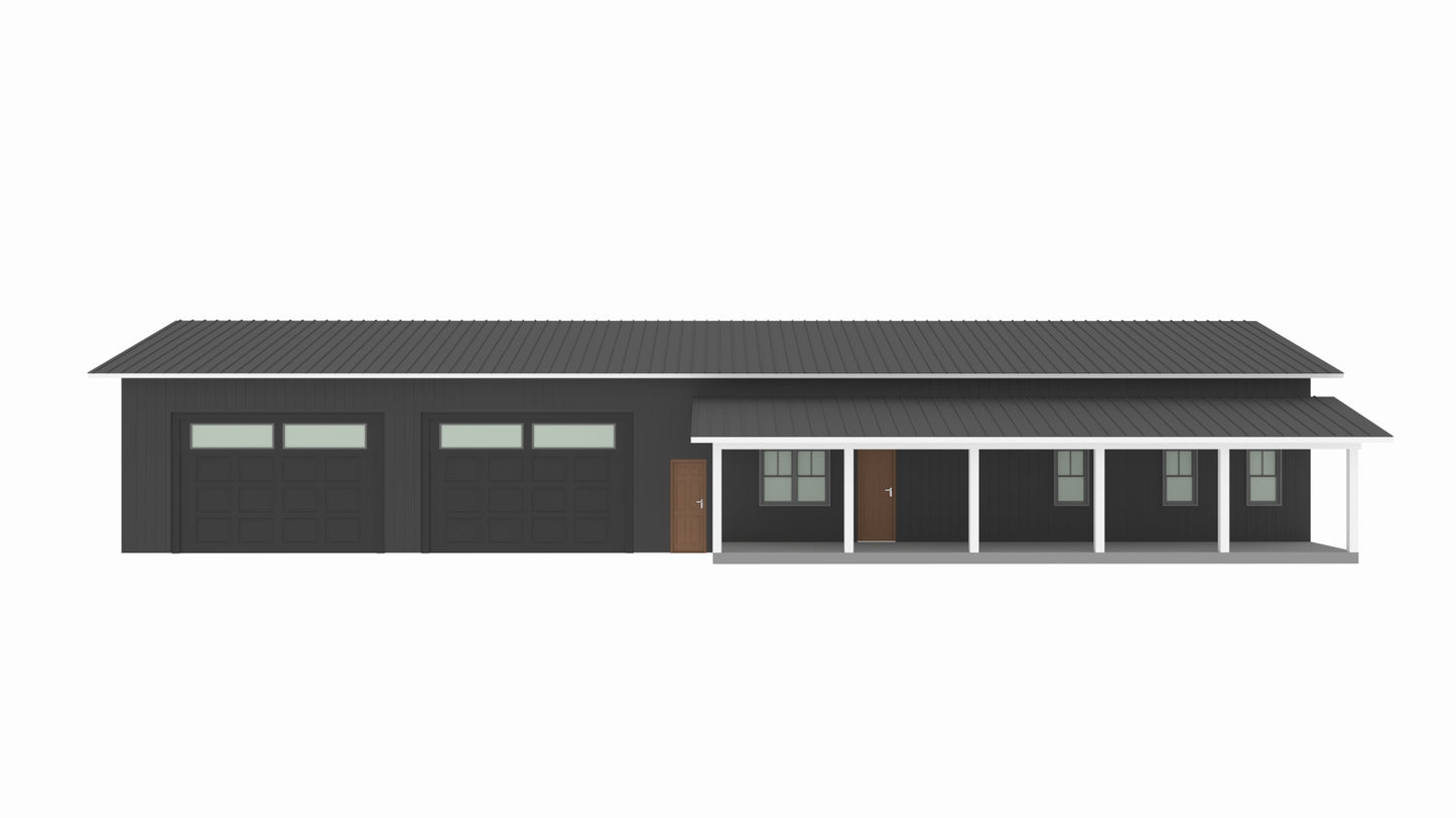 PL-62504 Cameron Barndominium House Plan