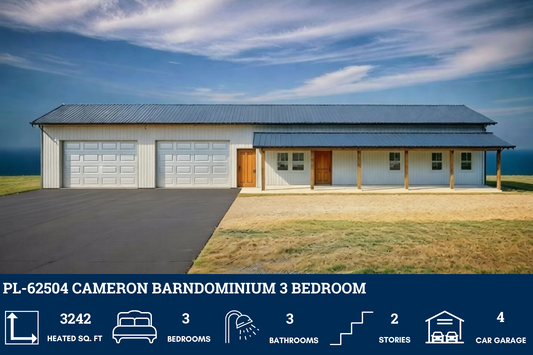 PL-62504 Cameron Barndominium House Plan