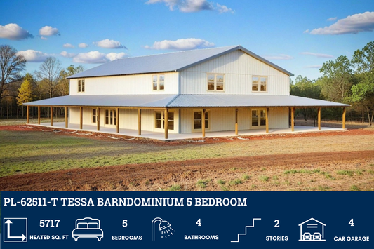 PL-62511-T Tessa Barndominium House Plan