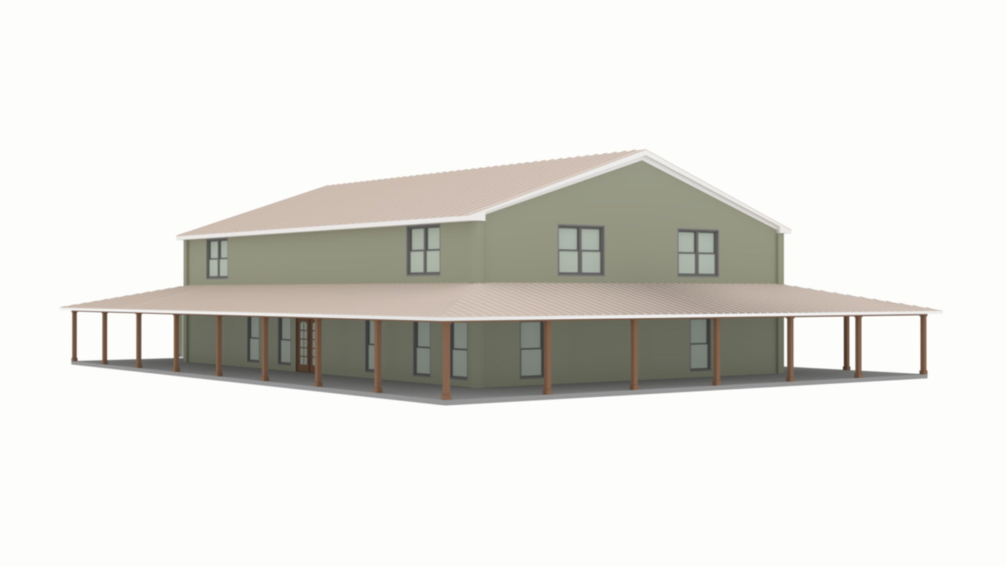 PL-62511-T Tessa Barndominium House Plan