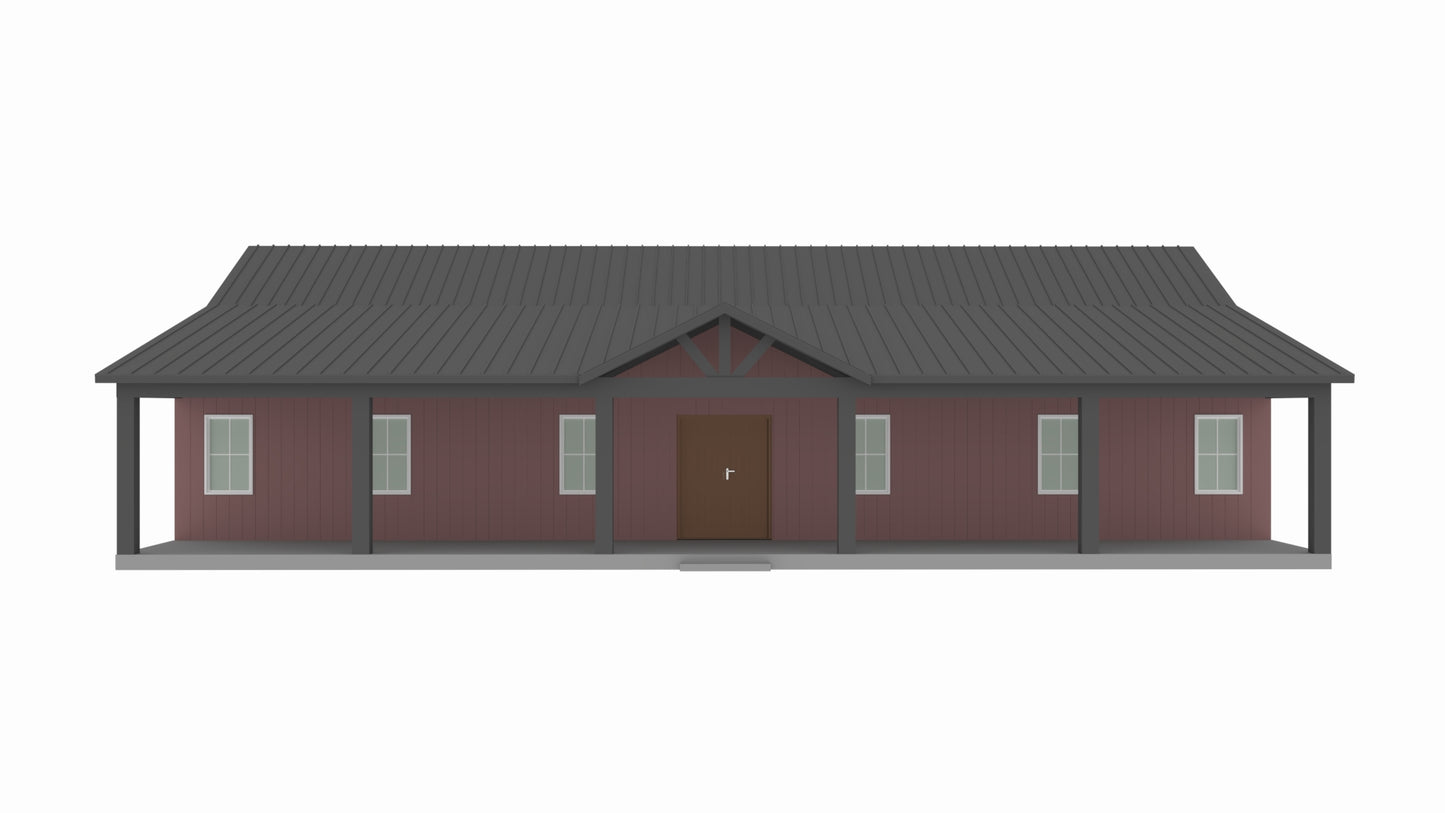 PL-62512-V Vail Barndominium House Plan