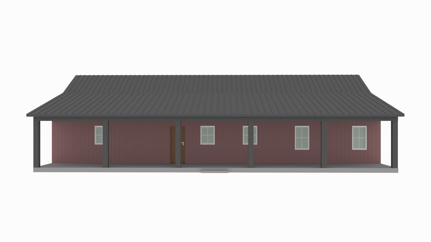 PL-62512-V Vail Barndominium House Plan