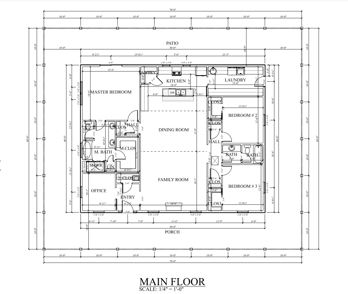 PL-62512 Alexander Barndominium House Plan