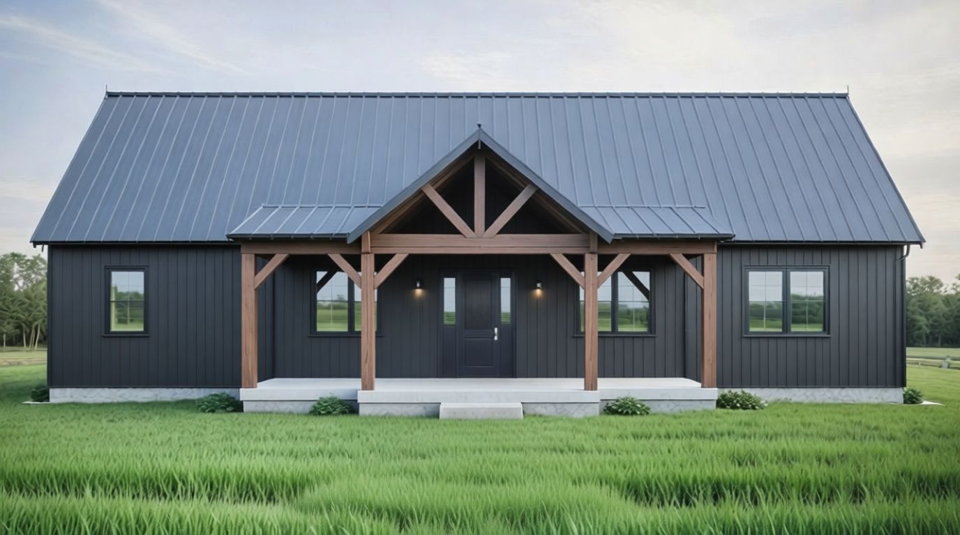 PL-62513-W Wooddale Barndominium House Plan