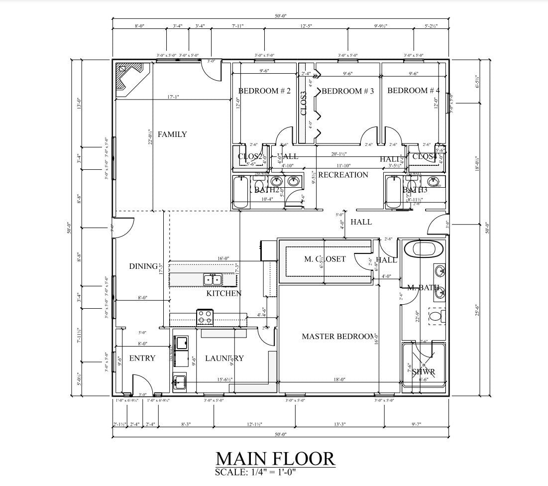 PL-62514 Constantine Barndominium House Plan