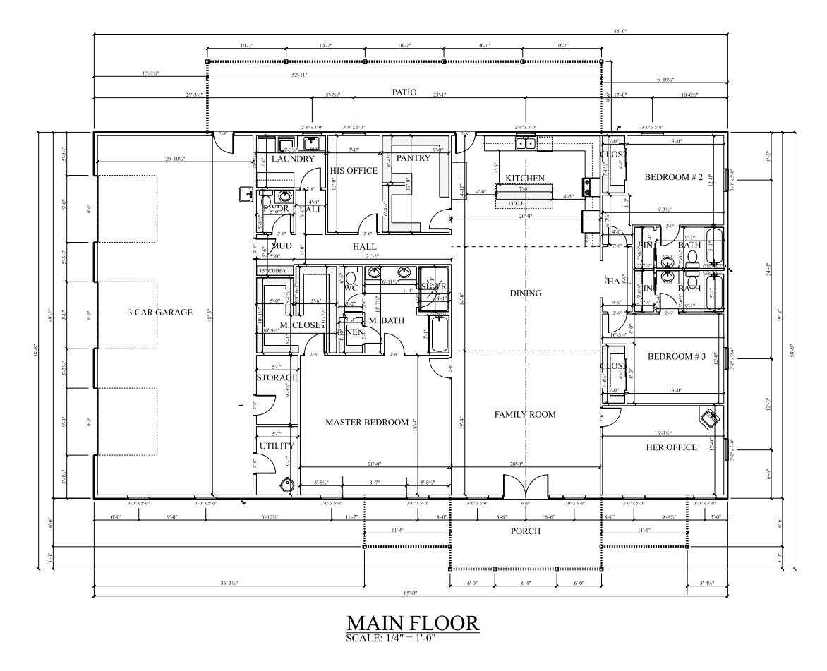PL-62515 Isabel Barndominium House Plan