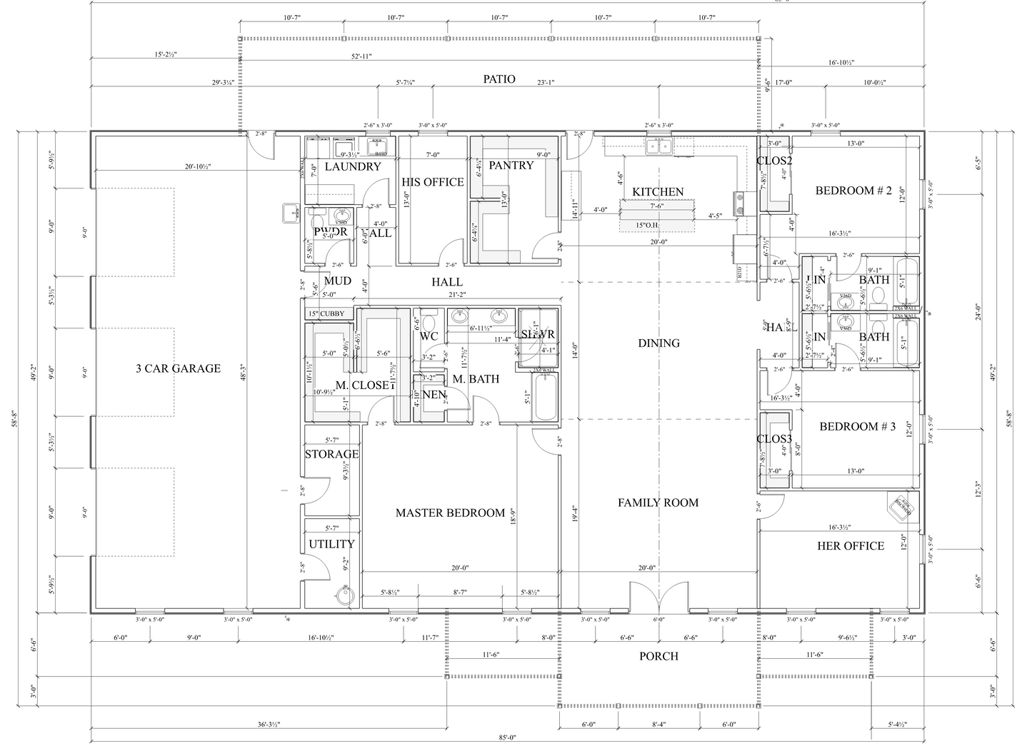 PL-62515 Isabel Barndominium House Plan