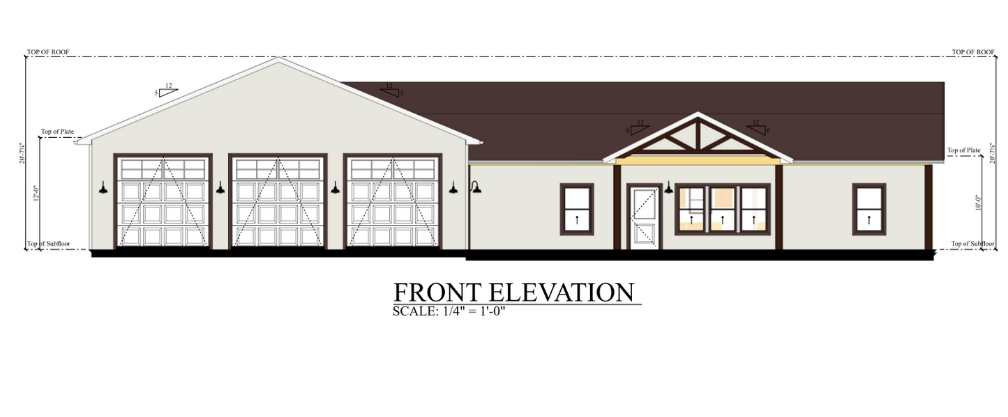 PL-62516 Johnson Barndominium House Plan