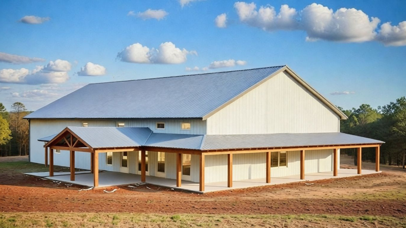 PL-62519-R Ross Barndominium House Plan