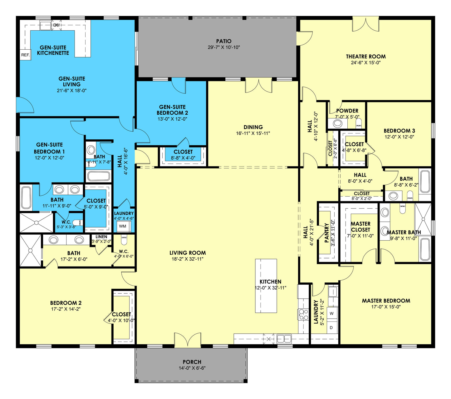 PL-62521-GS Barndominium House Plan
