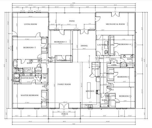 PL-62521 Neptune Barndominium House Plan