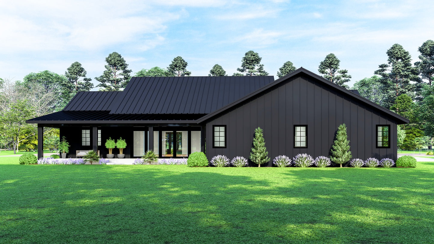 PL-62650-S Somerset Barndominium House Plan