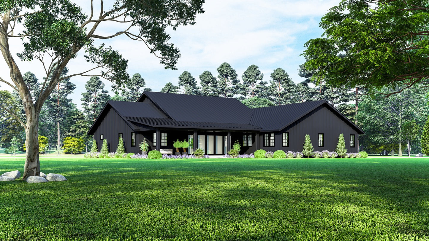 PL-62650-S Somerset Barndominium House Plan
