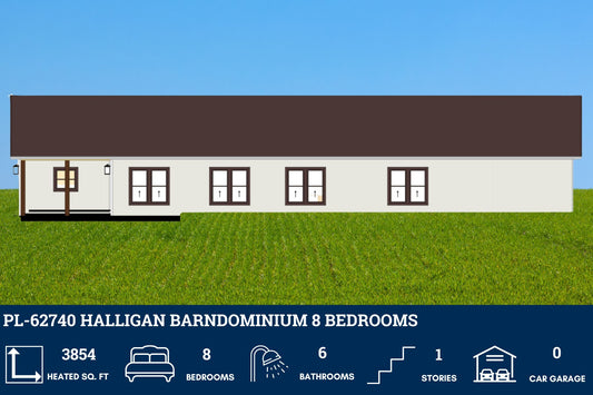 PL-62740 Halligan Barndominium House Plan