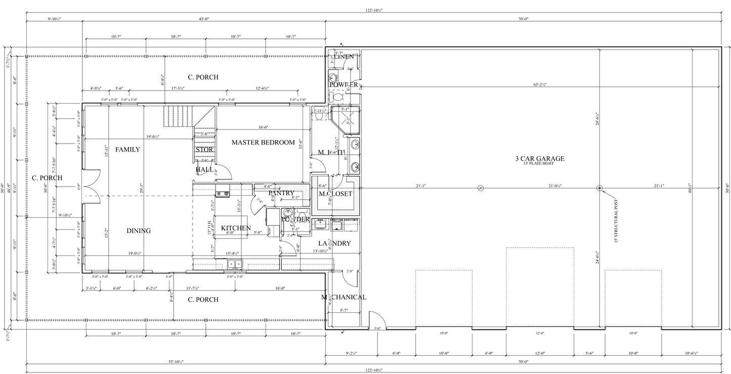 PL-62749 Wellington Barndominium House Plan