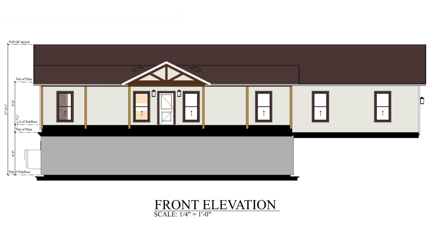 PL-62777 Crystal Barndominium House Plan