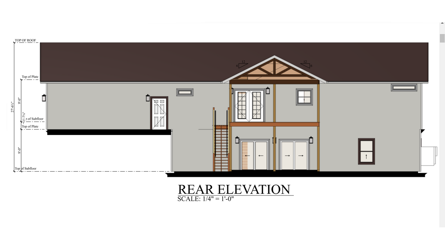 PL-62777 Crystal Barndominium House Plan