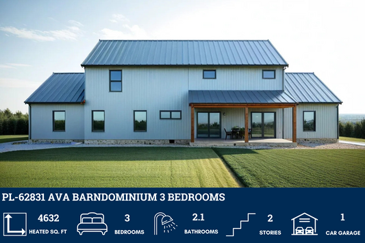 PL-62831 Ava Barndominium House Plan