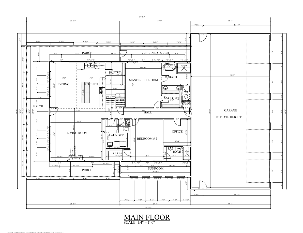 PL-62832 Brantley Barndominium House Plan