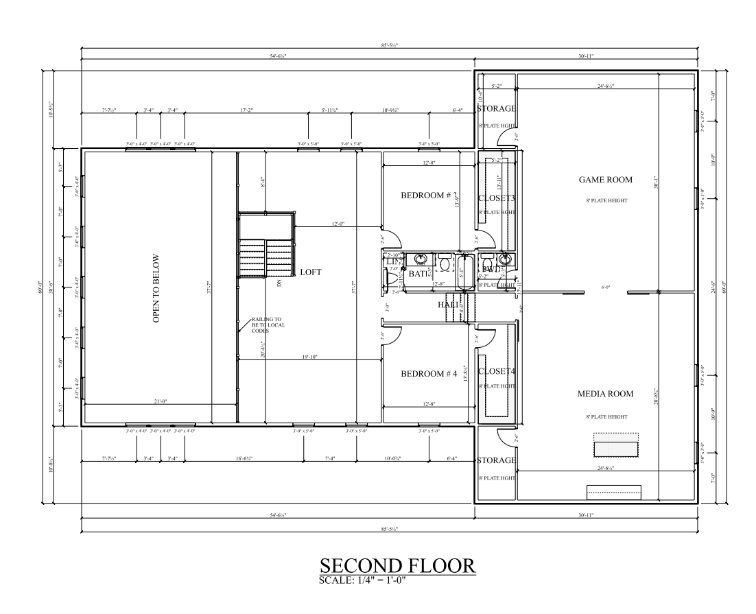 PL-62832 Brantley Barndominium House Plan