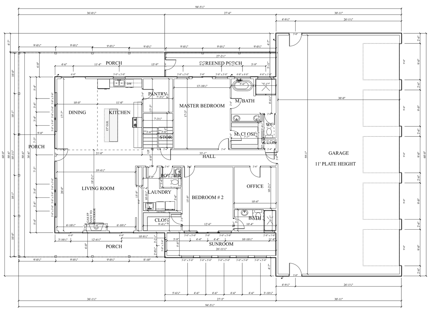 PL-62832 Brantley Barndominium House Plan