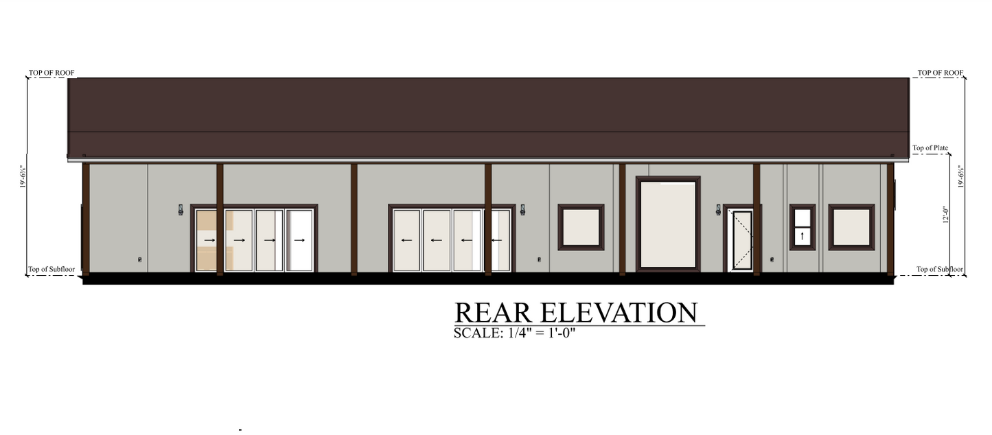 PL-62834 Edison Barndominium House Plan