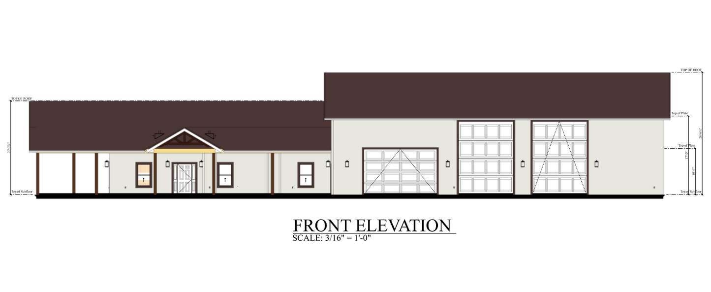 PL-62835 Gail Barndominium House Plan