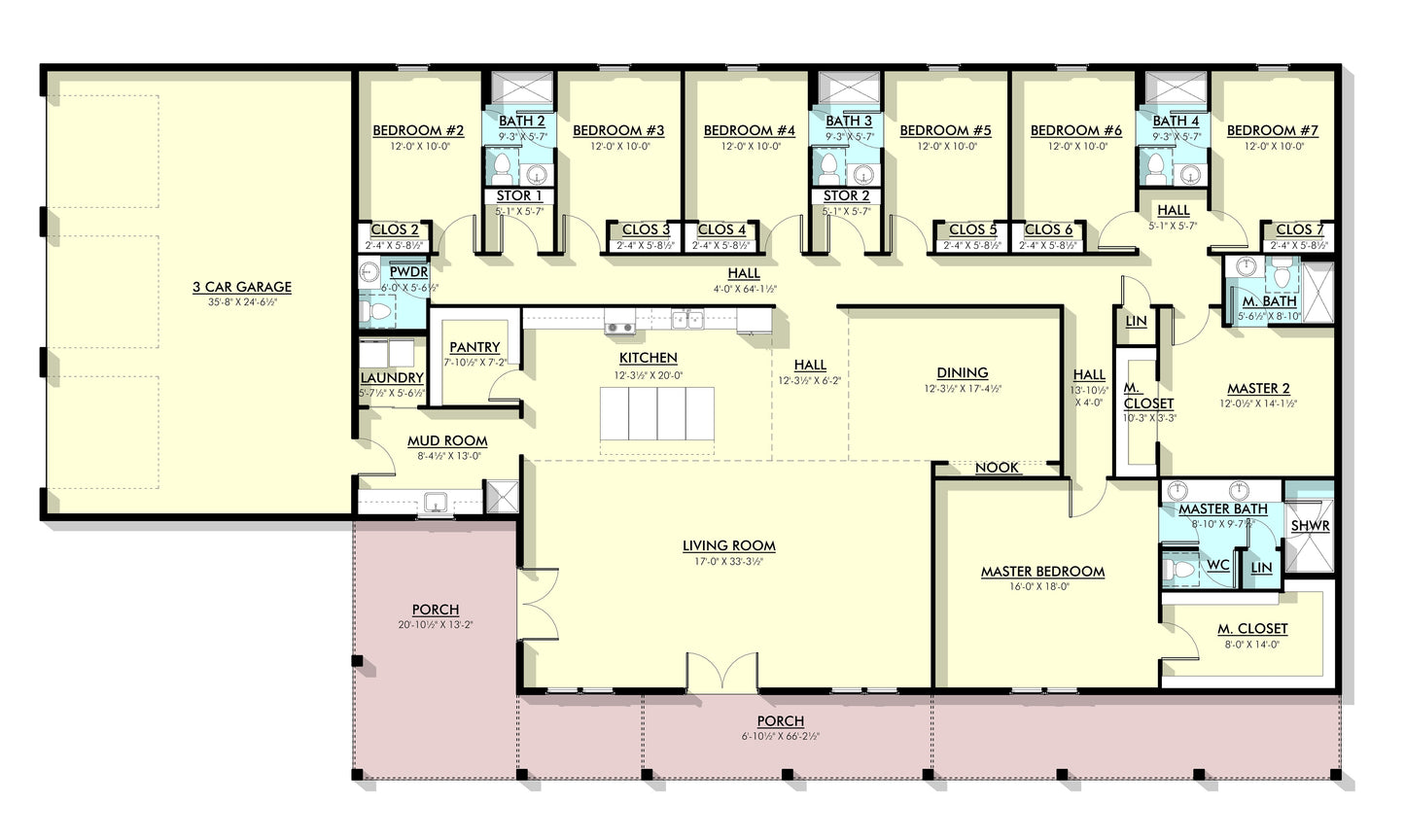 PL-62837 Hawk Barndominium House Plan