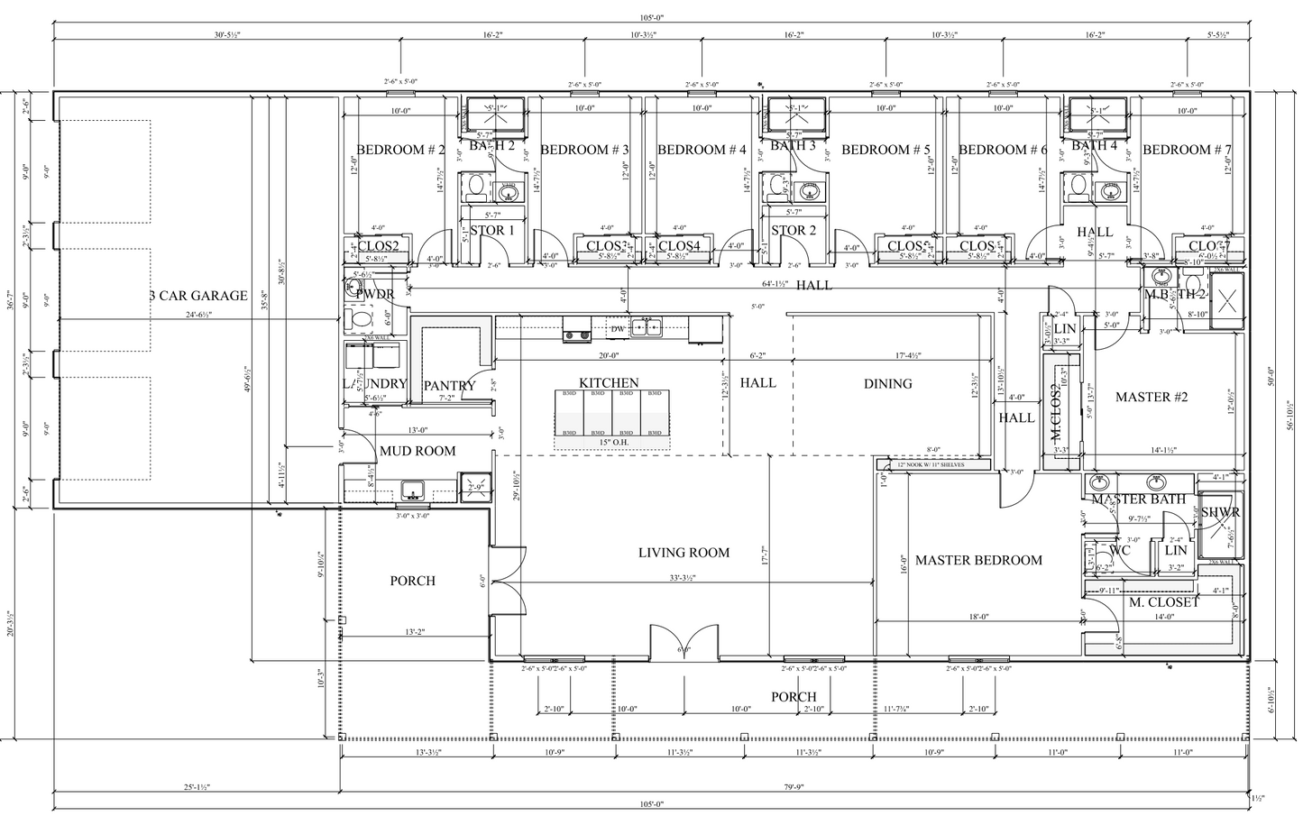 PL-62837 Hawk Barndominium House Plan