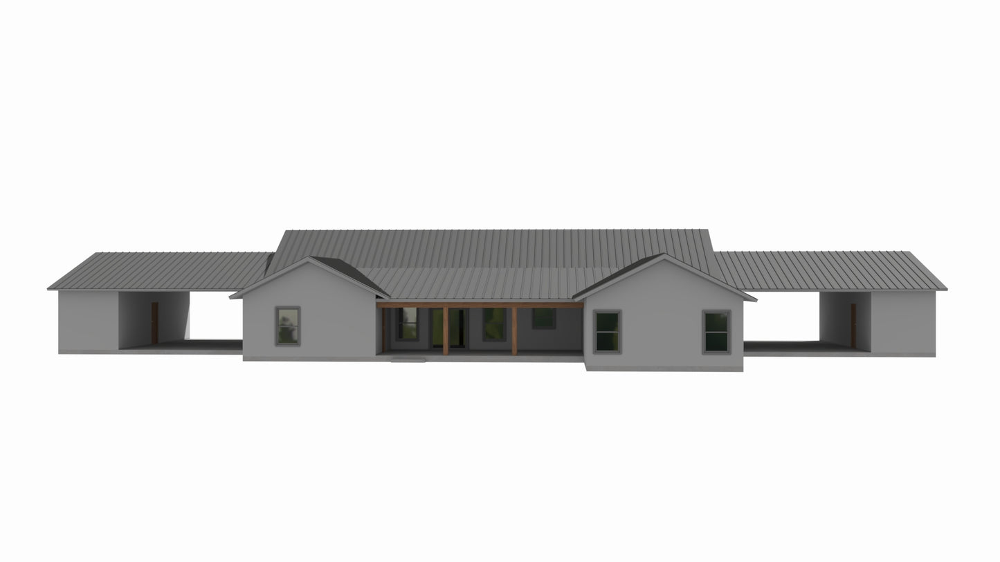 PL-62839 Wilkerson Barndominium House Plan