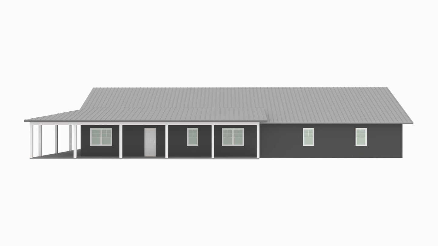 PL-63301 Windermere Barndominium House Plan