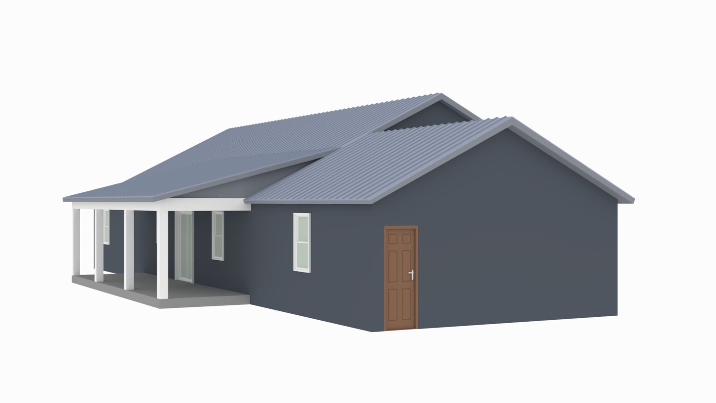 PL-64001-J Jason Barndominium House Plan
