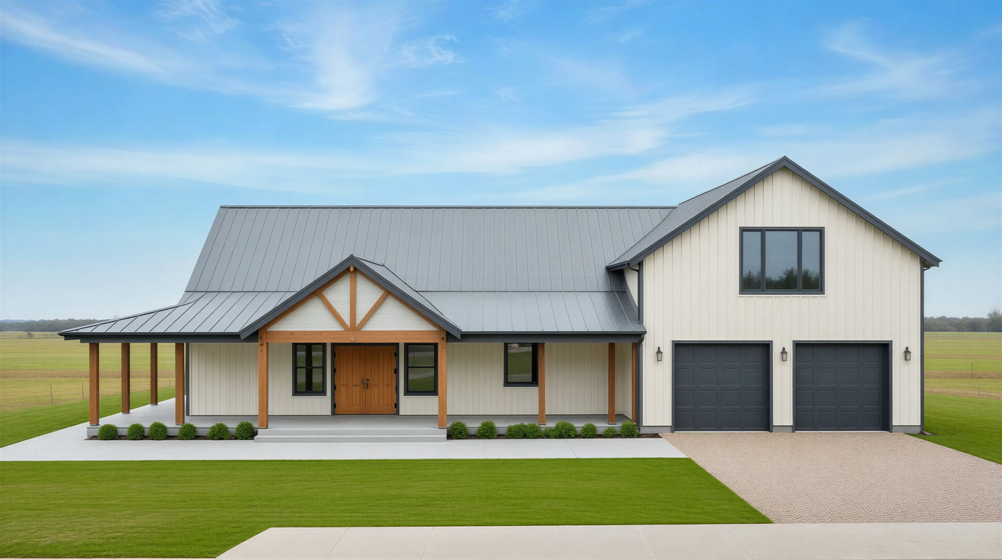 PL-64003 Vivian Barndominium House Plan