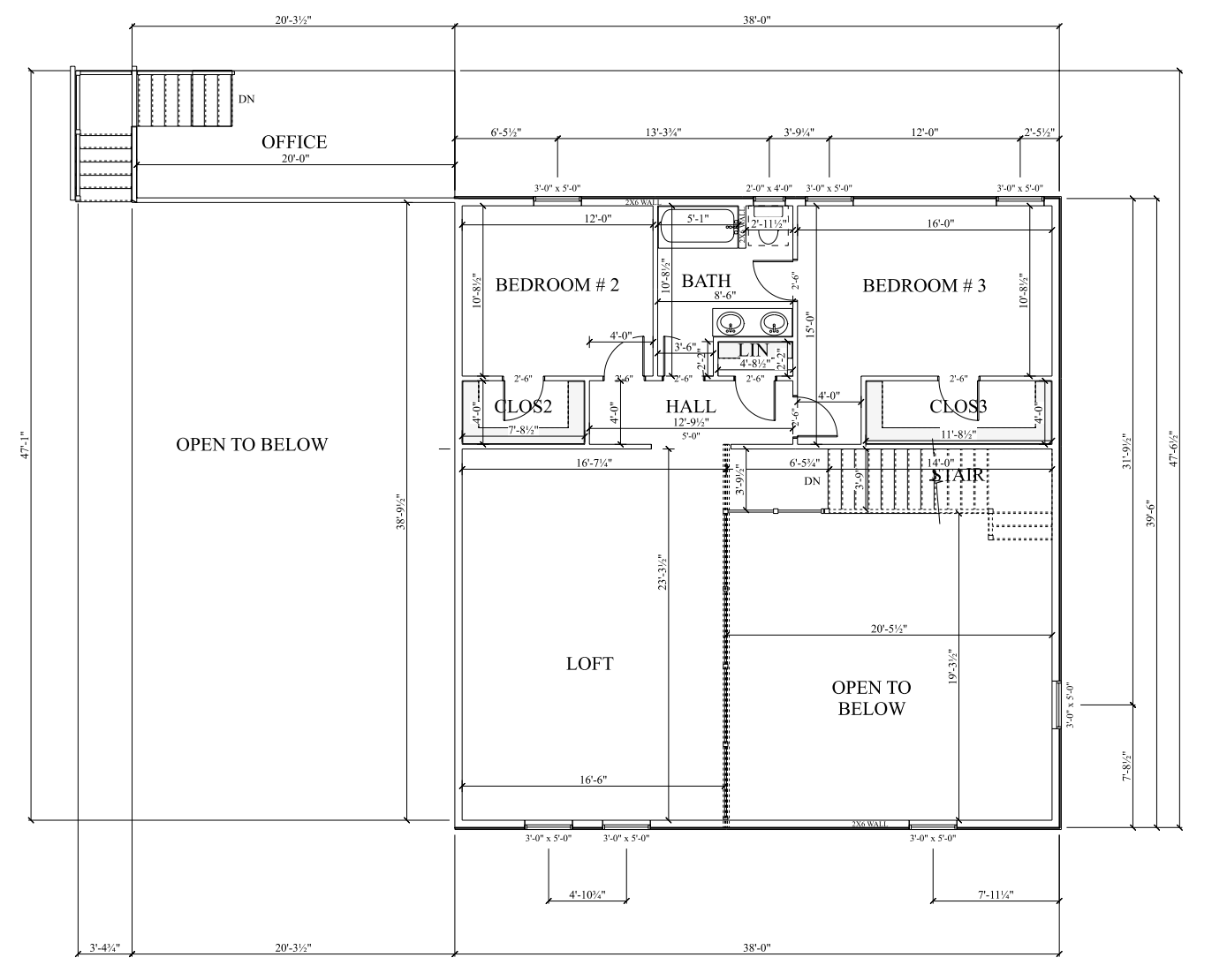 PL-64005 Zenith Barndominium House Plan