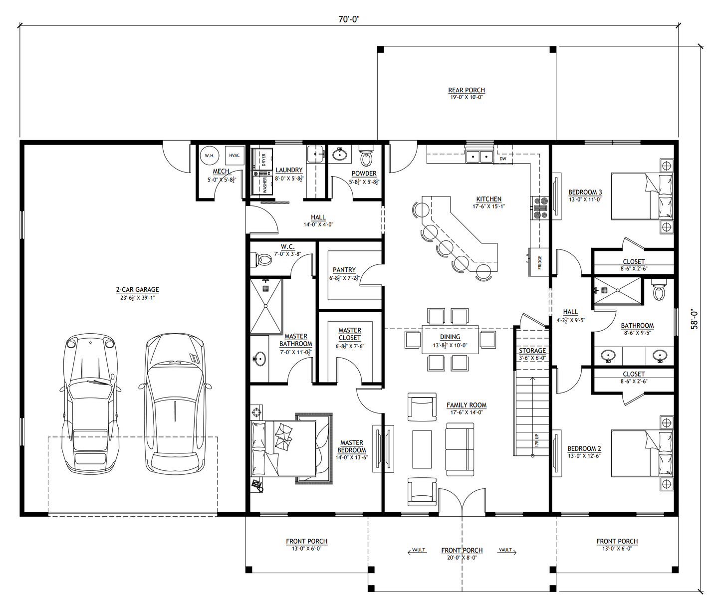 PL-64006 Sagewood Barndominium House Plan