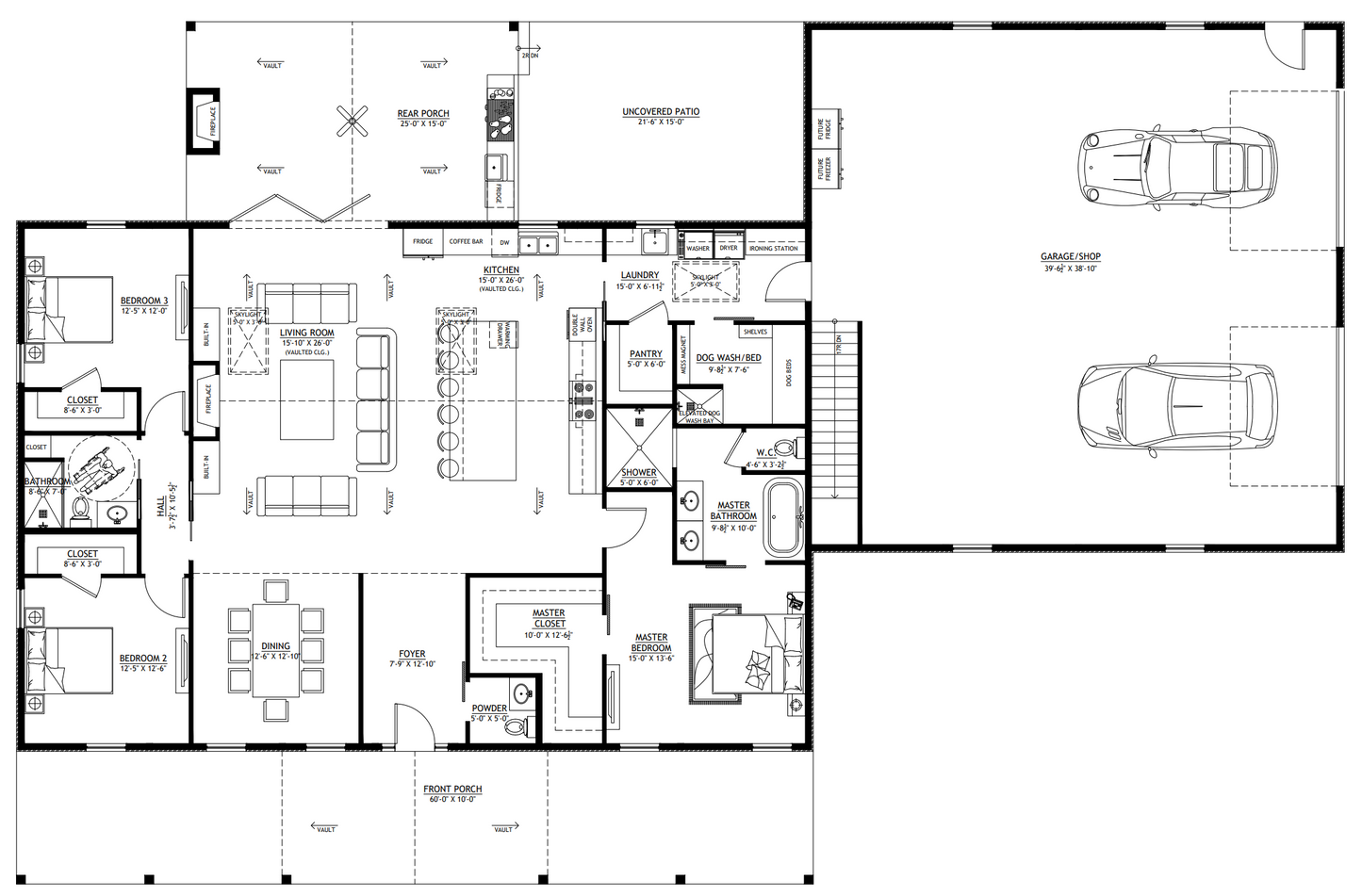 PL-64007-J Jodi Barndominium House Plan